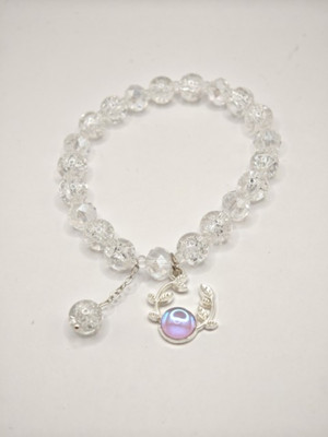 sapraa trends Crystal Silver Charm Bracelet