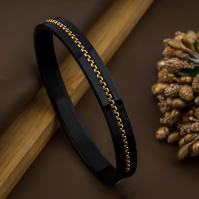 Nikza Exclusive Stainless Steel Gold-plated Kada