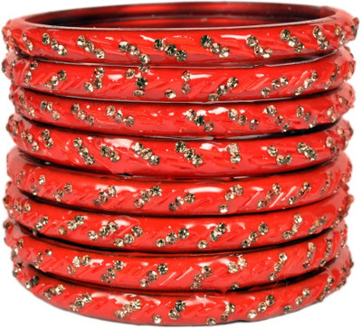 Metamo Glass Bangle Set(Pack of 8)