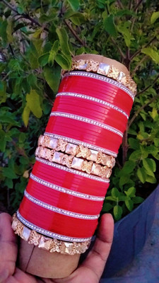 Anaya Metal, Plastic Cubic Zirconia Chudas(Pack of 26)