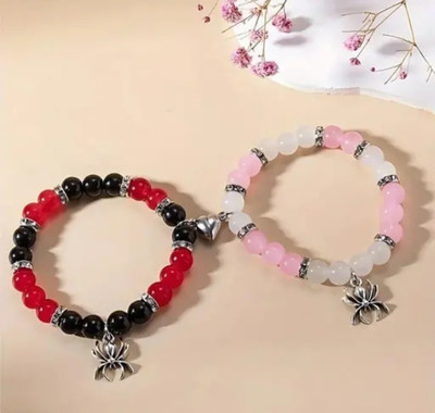 SIDDHI Crystal Crystal Silver Coated Bracelet(Pack of 2)