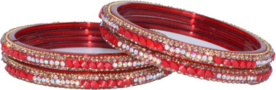 PRP Collection Glass Crystal Enamel Bangle Set