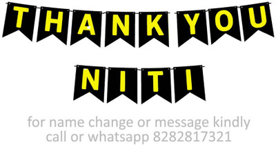 Midas Craft Thank You Niti M Banner 04. Banner(10 ft, Pack of 1)