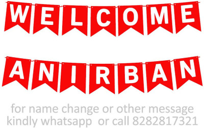 Midas Craft Welcome Anirban M Banner 10. Banner(10 ft, Pack of 1)