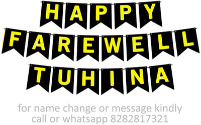 Midas Craft Happy Farewell Tuhina M Banner 09. Banner(10 ft, Pack of 1)
