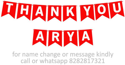 Midas Craft Thank You Arya M Banner 0d. Banner(10 ft, Pack of 1)