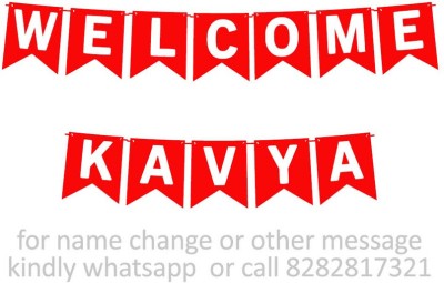 Midas Kraft Welcome Kavya M Banner K. Banner(10 ft, Pack of 1)