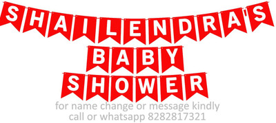 Midas Craft Baby Shower of Shailendra M Banner 06. Banner(10 ft, Pack of 1)