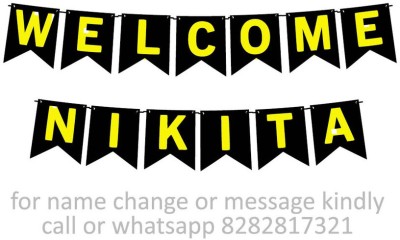 Midas Kraft Welcome Nikita M Banner K. Banner(10 ft, Pack of 1)