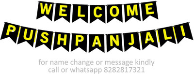Midas Craft Welcome Pushpanjali M Banner 10. Banner(10 ft, Pack of 1)
