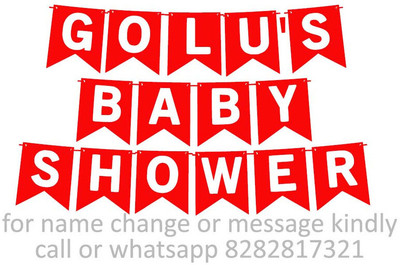 Midas Craft Baby Shower of Golu M Banner 06. Banner(10 ft, Pack of 1)