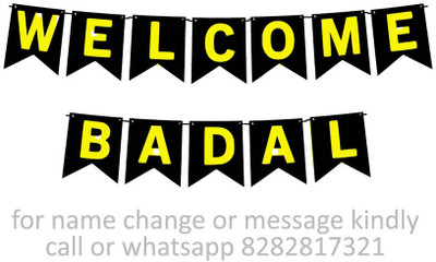 Midas Kraft Welcome Badal M Banner K. Banner(10 ft, Pack of 1)