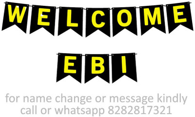 Midas Craft Welcome Ebi M Banner 10. Banner(10 ft, Pack of 1)