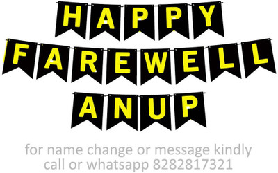 Midas Craft Happy Farewell Anup M Banner 09. Banner(10 ft, Pack of 1)
