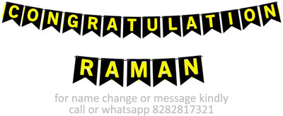 Midas Craft Congratulations Raman M Banner 07. Banner(10 ft, Pack of 1)