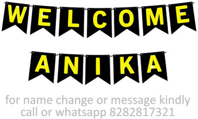 Midas Kraft Welcome Anika M Banner K. Banner(10 ft, Pack of 1)