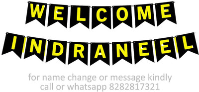 Midas Craft Welcome Indraneel M Banner 10. Banner(10 ft, Pack of 1)