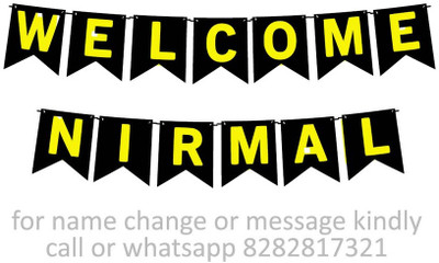 Midas Craft Welcome Nirmal M Banner 10. Banner(10 ft, Pack of 1)