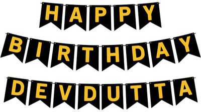 Midas Craft Happy Birthday Devdutta M Banner 02. Banner(10 ft, Pack of 1)