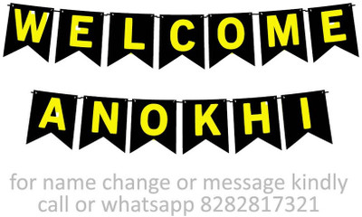 Midas Craft Welcome Anokhi M Banner 10. Banner(10 ft, Pack of 1)