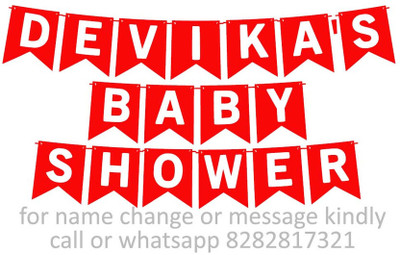 Midas Craft Baby Shower of Devika M Banner 06. Banner(10 ft, Pack of 1)