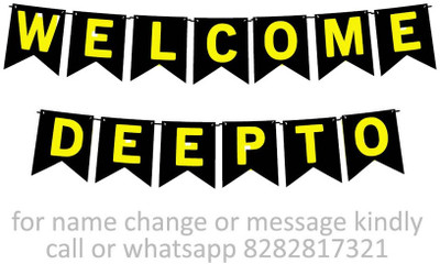 Midas Craft Welcome Deepto M Banner 10. Banner(10 ft, Pack of 1)