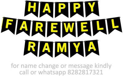 Midas Kraft Happy Farewell Ramya M Banner 0J. Banner(10 ft, Pack of 1)