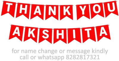 Midas Kraft Thank You Akshita M Banner 04. Banner(10 ft, Pack of 1)