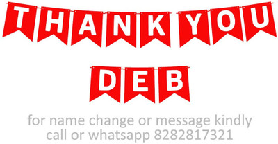 Midas Kraft Thank You Deb M Banner 04. Banner(10 ft, Pack of 1)