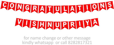 Midas Craft Congratulations Vishnupriya M Banner 07. Banner(10 ft, Pack of 1)