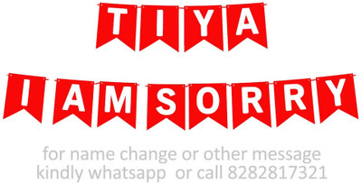 Midas Craft I am Sorry Tiya M Banner 03. Banner(10 ft, Pack of 1)