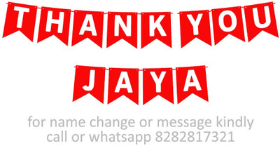 Midas Craft Thank You Jaya M Banner 0d. Banner(10 ft, Pack of 1)