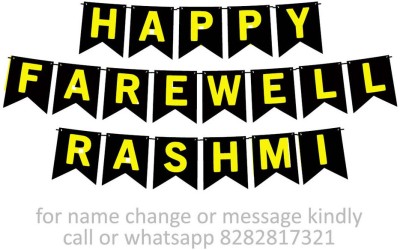 Midas Kraft Happy Farewell Rashmi M Banner 0J. Banner(10 ft, Pack of 1)