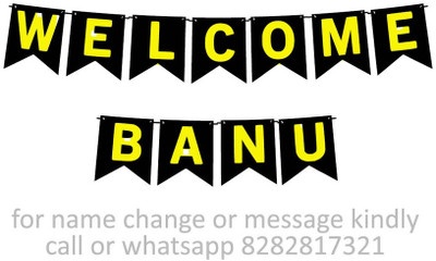 Midas Craft Welcome Banu M Banner 10. Banner(10 ft, Pack of 1)