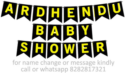 Midas Craft Baby Shower of Ardhendu M Banner 06. Banner(10 ft, Pack of 1)