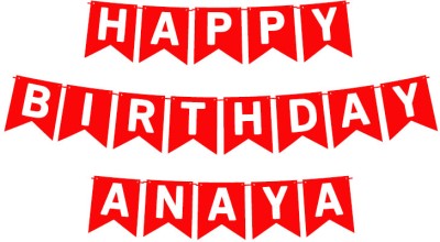 Midas Craft Happy Birthday Anaya_01. Pennant Banner(10 ft, Pack of 1)