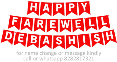 Midas Craft Happy Farewell Debashish M Banner 09. Banner(10 ft, Pack of 1)