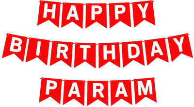 Midas Craft Happy Birthday Param_01. Pennant Banner(10 ft, Pack of 1)