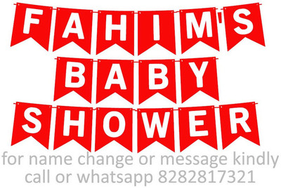 Midas Craft Baby Shower of Fahim M Banner 06. Banner(10 ft, Pack of 1)