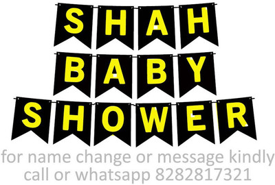 Midas Craft Baby Shower of Shah M Banner 06. Banner(10 ft, Pack of 1)