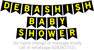 Midas Craft Baby Shower of Debashish M Banner 06. Banner(10 ft, Pack of 1)