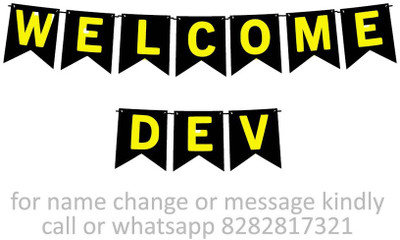Midas Kraft Welcome Dev M Banner K. Banner(10 ft, Pack of 1)