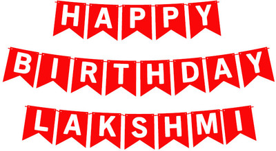 Midas Craft Happy Birthday Lakshmi_01. Pennant Banner(10 ft, Pack of 1)
