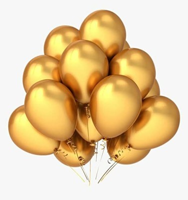 Kolva Solid 1 Balloon(Gold, Pack of 50)