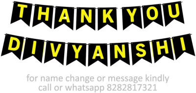 Midas Kraft Thank You Divyanshi M Banner 0d. Banner(10 ft, Pack of 1)