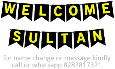 Midas Kraft Welcome Sultan M Banner K. Banner(10 ft, Pack of 1)