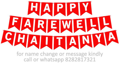 Midas Craft Happy Farewell Chaitanya M Banner 09. Banner(10 ft, Pack of 1)