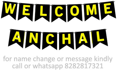 Midas Craft Welcome Anchal M Banner 10. Banner(10 ft, Pack of 1)