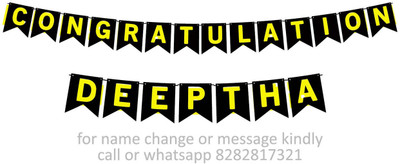Midas Craft Congratulations Deeptha M Banner 07. Banner(10 ft, Pack of 1)