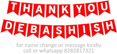 Midas Craft Thank You Debashish M Banner 0d. Banner(10 ft, Pack of 1)